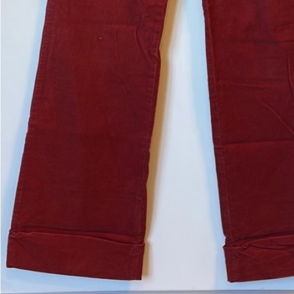 J. Crew Red Corduroy flare leg trousers size 2 - Picture 12 of 12